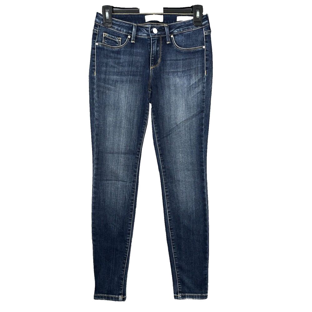 Jessica Simpson Women 26S Kiss Me Super Skinny Jeans Dark Wash Denim Stretch 391